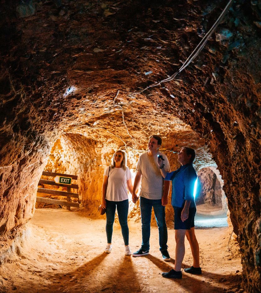 Explore the Rubyvale Underground Mine just 45 minutes from Emerald