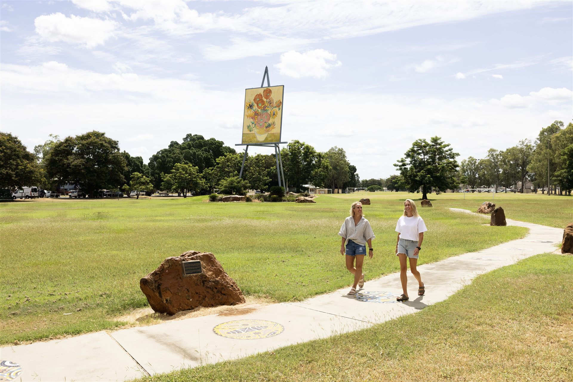The Big Easel landmark, Emerald Queensland